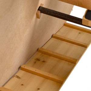 PawHut Wood-metal Small Animal Hutch - Yellow, Black by PawHut