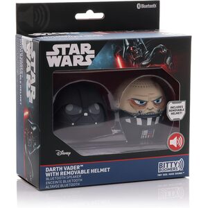 Star Wars Darth Vader with Removeable Helmet Mini Bluetooth Speaker - Black by Bitty Boomers