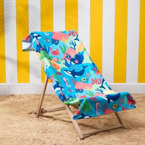 Ocean Beach Towel Microfibre - Blue by OHS