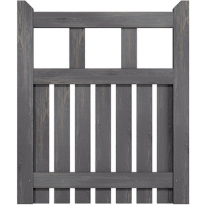 Spruce Wood Garden Fence Gate with Raised Sides by Livingandhome