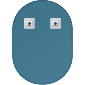 Lincoln Oval Frameless Bathroom Mirror - Silver by Showerdrape