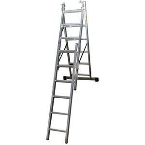 Drabest Three Section Aluminium Combination Ladder by Drabest