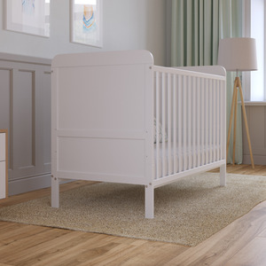 Levi Cot Bed With Mattress - White by Love For Sleep