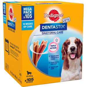 Pedigree Dentastix Mega Pack - 10-25kg by Pedigree