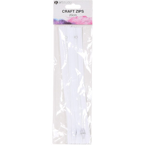 Pack of 3 Assorted Craft Zips by Art Studio