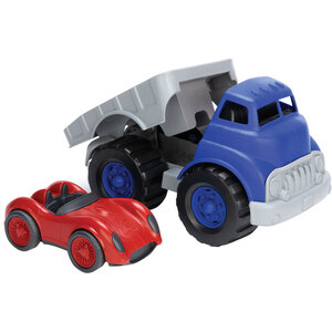 Flatbed Truck Race Car - Blue by Green Toys