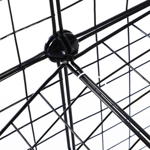 Metal Wire Pet Playpen - Black by PawHut