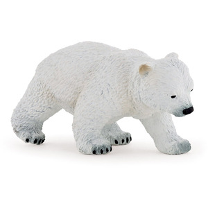 PAPO Wild Animal Kingdom Walking Polar Bear Cub Toy Figure - White by PAPO