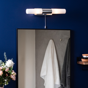 Elena Bathroom Wall Light - Chrome by Litecraft