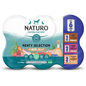 Naturo Grain Free Meaty Selection in Herb Gravy by Naturo
