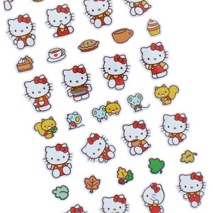 Pumpkin Hello Kitty Puffy Stickers - Multicolour by Bluesky
