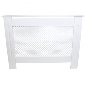 Radiator Cover MDF White 1115mm - White by Monstershop