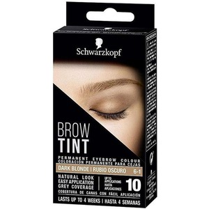 Schwarzkopf Brow Tint Professional Dark Blonde Permanent Eyebrow Dye Tinting Kit - Buy 3 - DarkBlonde / 6cm / 0.12kg by Schwarzkopf