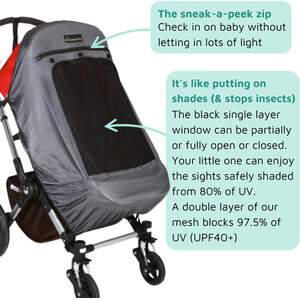 SnoozeShade Plus Deluxe - Grey by SnoozeShade