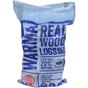 Kiln Dried Hardwood Firewood Logs - Brown by Warma