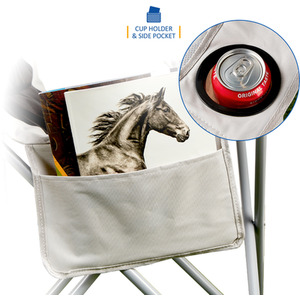 Padded Camping Chairs - Black and Grey / 2 by SUNMER