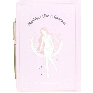 Goddess Energy A5 Journal and Rose Quartz Crystal Pen - Pink by Kingsbury Gifts