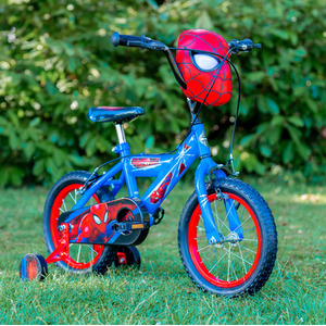 HUFFY Marvel Comics Spider-Man 14-inch Children's Bike - 24421W - Blue/Red by HUFFY