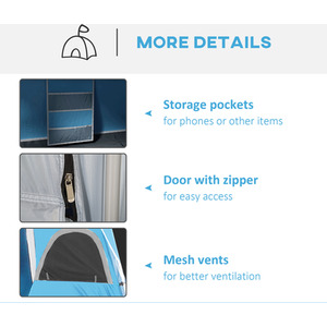 Outsunny Camping Tent Family Tent 4-8 Person 2 Room by Outsunny