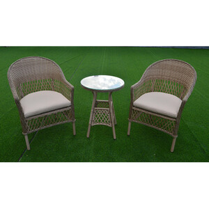 Julia Bistro Set - Neutral by Outdoor Essentials