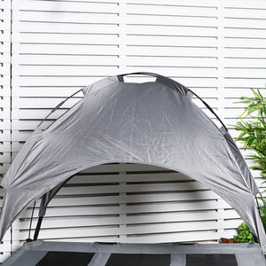 Raised Pet Bed and Sun Shade - L by Clever Paws