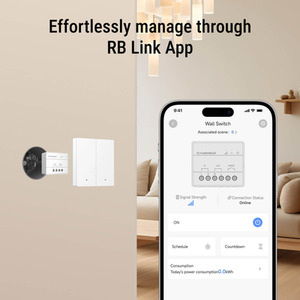 Smart Wall Switch - White by Roombanker