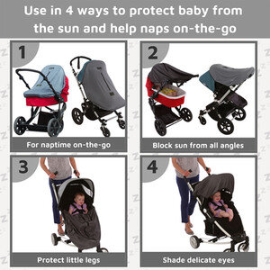 SnoozeShade Original Deluxe - Silver Grey by SnoozeShade