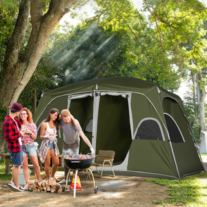 Outsunny Camping Tent Family Tent 4-8 Person 2 Room by Outsunny