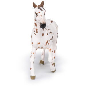PAPO Horse and Ponies Brown Appaloosa Mare Toy Figure - White by PAPO