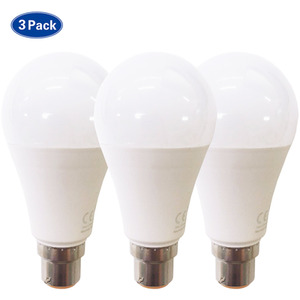 LED A60 B22 12W Bulb (Pack of 3) - White by ExtraStar