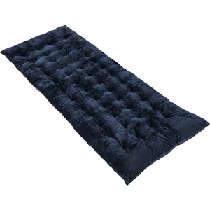 Outdoor Camping Cot Pads Velvet Sleeping Mattress - Navy by Costway