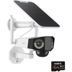 Reolink 2K Plus WiFi Duo Lens Battery Cam Kit with 64GB MicroSD - White by Reolink