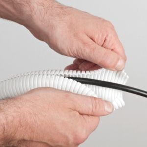 D-Line Cable Tidy Tube 1.1 Metre - White by D-Line