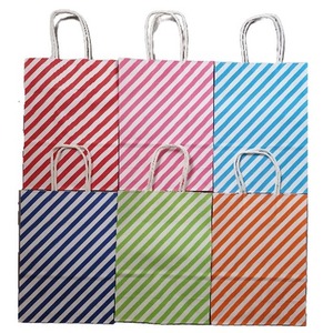 Assorted Color Paper Gift Bags - Neutral by LOS Select