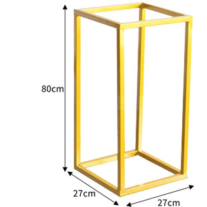 Rectangular Detachable Metal Wedding Flower Stand by lifeideas