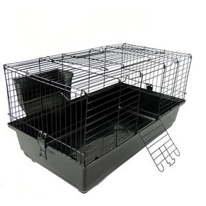 Indoor Small Animal Cage with Hayrack - Green by Little Friends