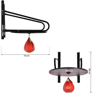 HOMCOM Pera Veloce Boxing Set - Black and Red by HOMCOM