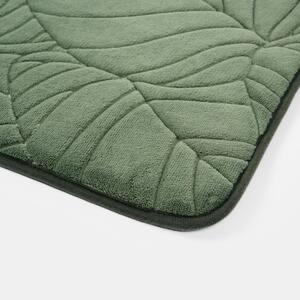 Leaf Embossed Non-Slip Bath Mat - Green by OHS