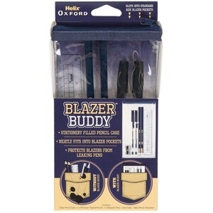 Blazer Buddy Filled Stationery Case - Navy by Helix Oxford