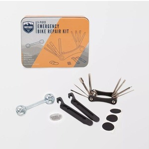 Wayfarer 5 Piece Emergency Bike Repair Kit with Tin Box - Silver by Wayfarer