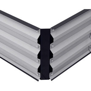 L-Shaped Galvanized Steel Raised Garden Bed by Livingandhome