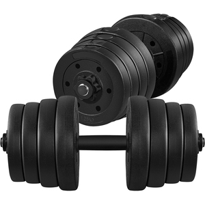 Adjustable Dumbbell Weight Set - Black / 30kg by Yaheetech