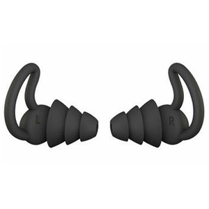 Reusable Noise Cancelling Earplugs - Black / 3 Tier