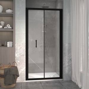 Bifold Shower Door Enclosure Reversible Folding Shower Cubicle