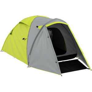 Outsunny 2-3 Man Camping Tent with Bedroom and Living Room - Yellow by Outsunny
