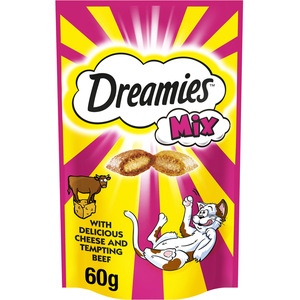 Dreamies Cat Treat Mix - Beef and Cheese by Dreamies