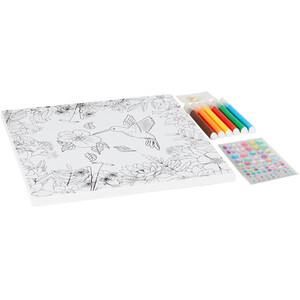 Glitter Colouring Canvas by Art Studio