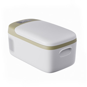 Portable Car Refrigerator with Display - White / 27.9cm by Livingandhome
