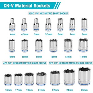 24 Piece DuraTech 3 in 1 Rachet and Socket Set by DuraTech