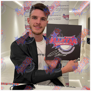 Declan Rice Signed and Framed Arsenal Photograph - Red by Allstarsignings